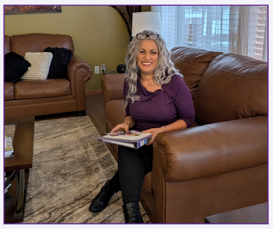Owner of Symphony Senior Home Care conducting a home care assessment in White Bear Lake, MN