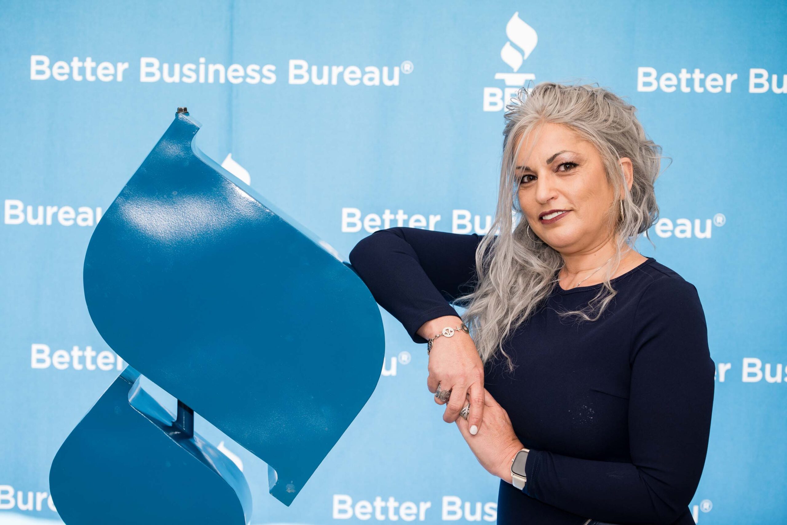 Angie Wold of Symphony Senior Home Care at BBB Torch Award event in Minnesota