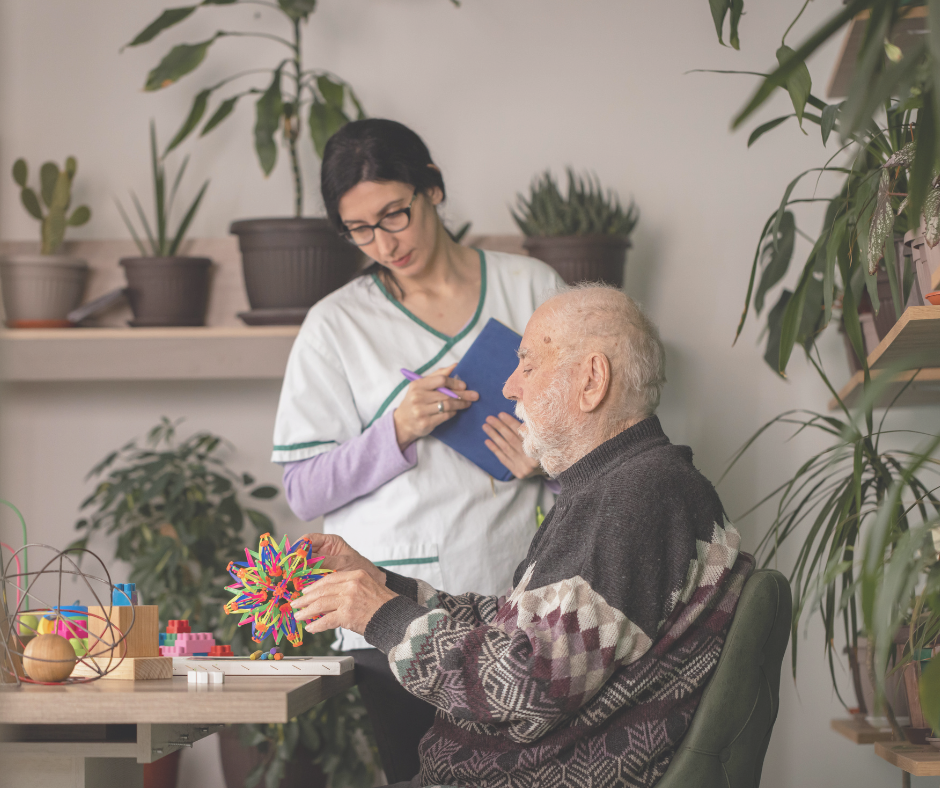 Symphony caregiver providing in-home senior care in Blaine MN