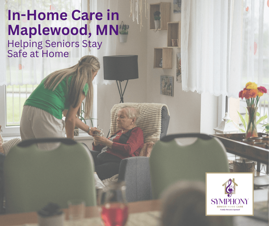 Symphony caregiver providing in-home senior care in Maplewood MN
