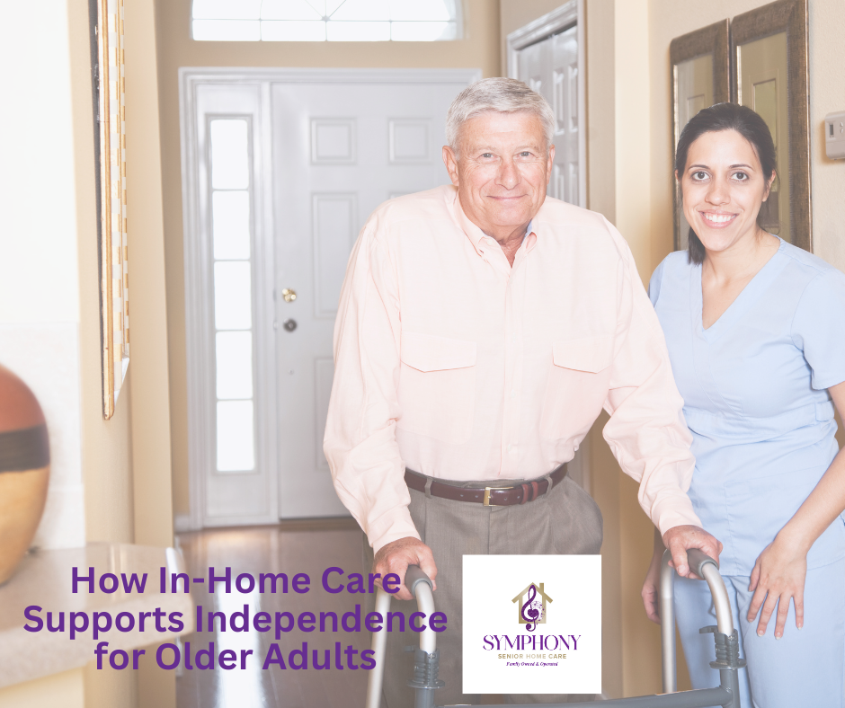 How In-Home Care Supports Independence for Older Adults Older adult maintaining independence at home with support from a professional caregiver